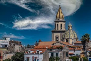 photograph of naples spanish quarter church